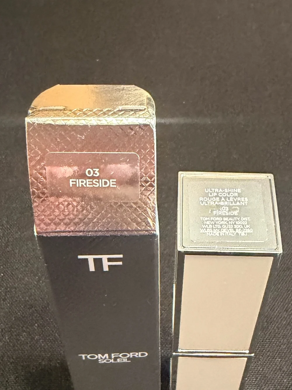 Tom Ford Soleil Lip Color 03 Fireside (mid-toned plum) New Full Size Authentic